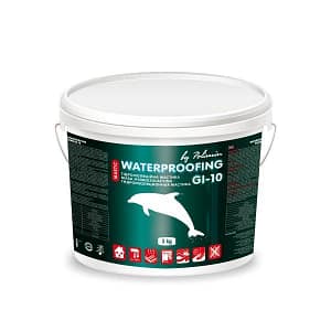 Однокомпонентна гідроізоляційна мастика Polimin GI-10 acrylic waterproofing mastic 3 kg / 0,360